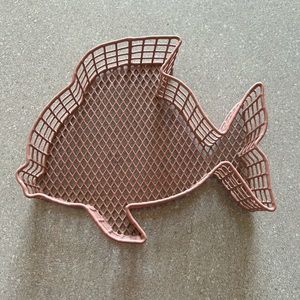 Baby pink fish shaped tray